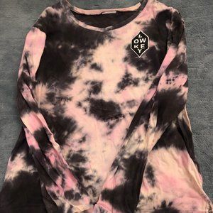 long sleeve tie dye shirt